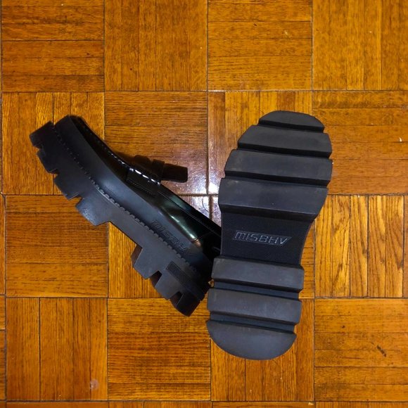 MISBHV Leather Platform Combat Loafers - Picture 3 of 4